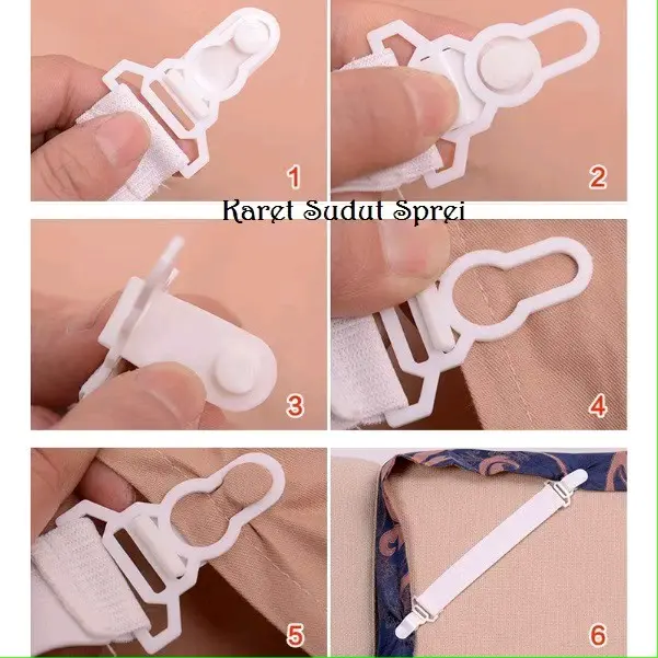 Karet Penjepit Sudut Sprei 4 Sudut - Jepitan Sprei | Rubber Clip Bed Sheet 1