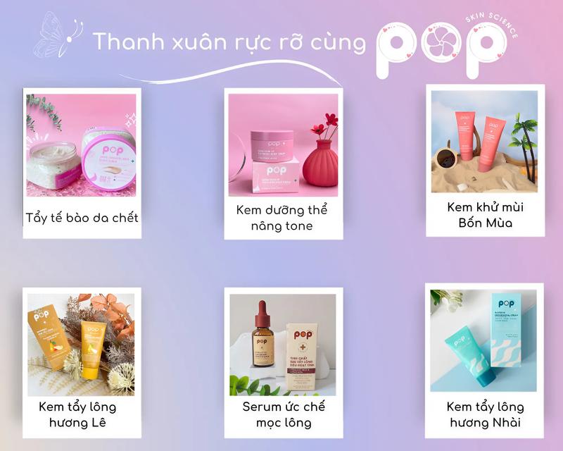 Product Introduction of Kem Tẩy Lông Pop Biofresh – Tẩy Lông Dịu Nhẹ, Dưỡng Ẩm, Hương Nhài Thơm Dịu - 50g 50