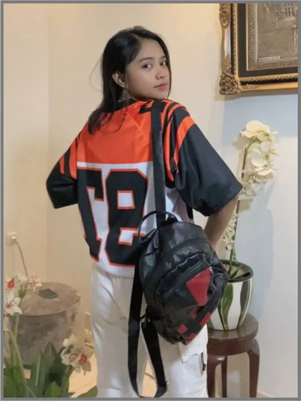 Jersey NFL Oversize American Football Custom Nama Dan Nomor Full Printing Sublime 2