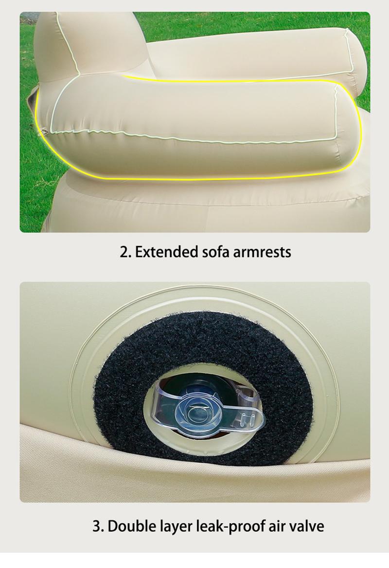 Product Introduction of Air Sofa Bed Inflatable Couch Durable Comfortable Inflatable Sofa Bed Folding Sofa Foldable Outdoor Armchair Stool 4