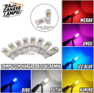 Lampu Sen Senja T10 Motor Mobil DC 12VOLT Model Keramik Nyala Diam Super Terang