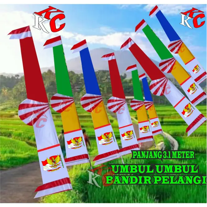 UMBUL UMBUL TERBARU UMBUL UMBUL BANDIR TEBARU BANDIR PELANGI 3.1METER