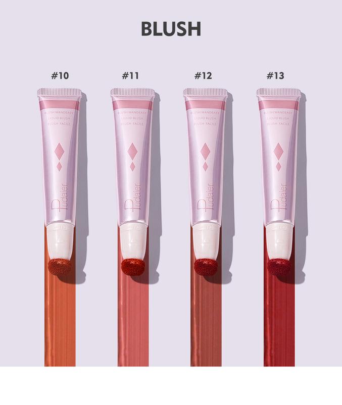 Product Introduction of 13 Color Blush Makeup Blush Contour Shimmer Highlight Face Makeup Nourishing Waterproof Long-lating Multi-Function Soft Shadow Cosmetics 45