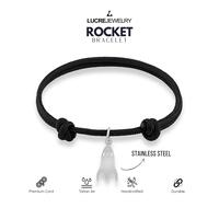 Gambar Lucre Gelang Tali Pria Original - ROCKET | Titanium Anti Karat - Black dari Lucre Jewelry Kota Administrasi Jakarta Timur 1 Tokopedia