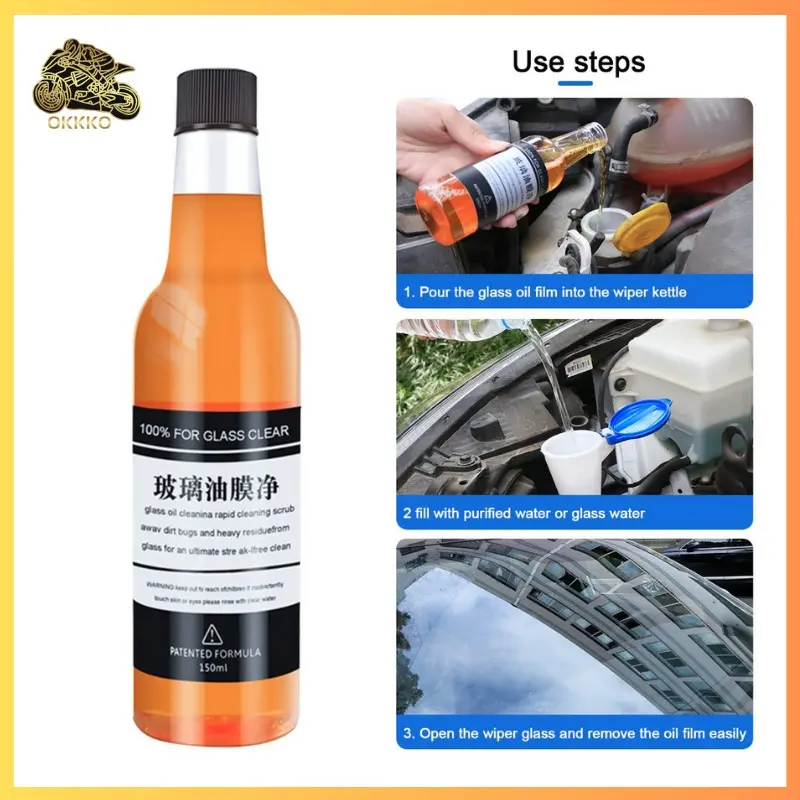 [FLASH SALE] Obat pembersih jamur kerak kaca mobil Car Glass Oil Film Removing CAIRAN PEMBERSIH KACA OBAT JAMUR KACA - Pembersih Jamur - Pembersih Jamur Kaca - Pembersih Kerak 8