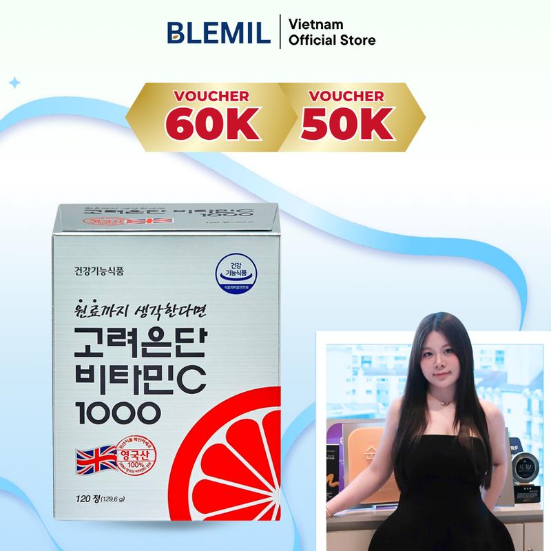 [Hàng Công Ty] Hộp Vitamin C Hàn Quốc Eundan 120 Viên