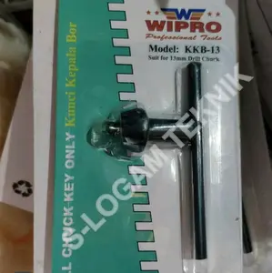 Kunci Kepala Bor 13mm WIPRO KKB-13 Drill Chuck Key Only Hitam