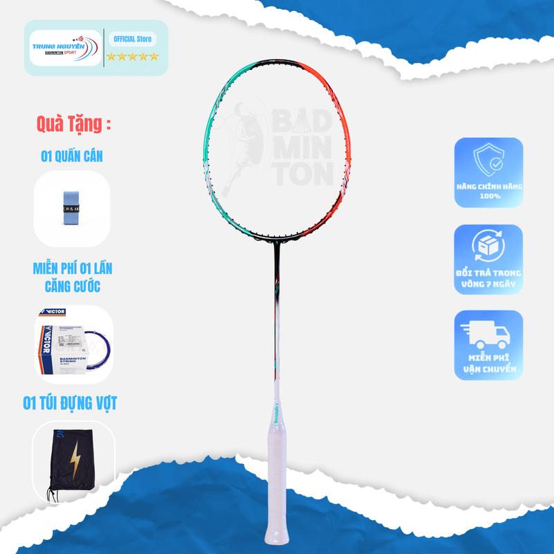 Vợt Cầu Lông Tia Chớp Lightning Titan Pro Chính Hãng Căng Max 16kg Căng Dây Sẵn 11kg.Tặng Kèm 1 Quấn Cán Vợt,Tặng Kèm 1 bao đựng Vợt.BH 2 Tháng Sport