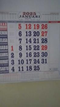 Product Review of KODE MDA 109 II Kalender Nasional 2025 KALENDER JUMBO 2025 / Kalender Dinding JUMBO 2025 41x60cm from ** 0
