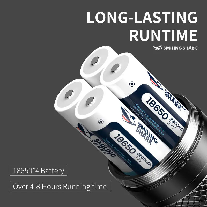 Senter Smiling Shark SD5995 SmilingShark SD 5995 M80 Senter Super Terang Type-C Zoom Waterproof Powerbank 4