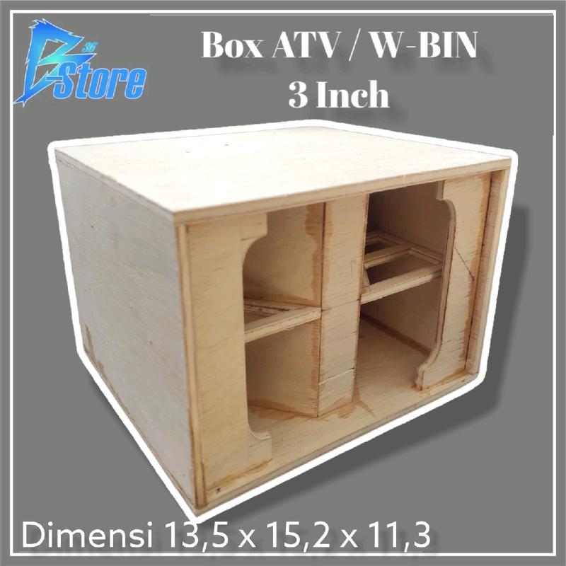Speaker Miniatur Box Model ATV/W-BIN 3 Inch Triplek Baru 4