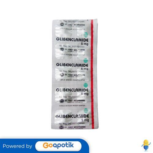 GLIBENCLAMIDE FIRST MEDIPHARMA 5 MG STRIP 10 KAPLET