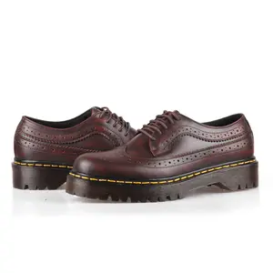 Athar Merintis - Sepatu Kulit Pria Wingtip Burgundy