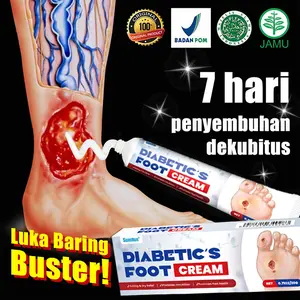 Krem pelembap tubuh melembapkan BEDSORE CREAM / Krim Luka Baring Atasi Luka Baring Luka Busuk Penyembuhan Luka Parah Cepat Penyembuh Luka Khusus Kaki Busuk, Kulit berluka otot regenerasi, kering Keropeng Yg cepat, Salep luka diabetes