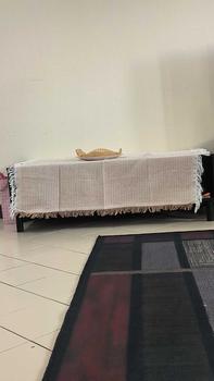 Product Review of Table cloth Cotton alas meja aesthetic alas meja makan 6 kerusi from A**i 0