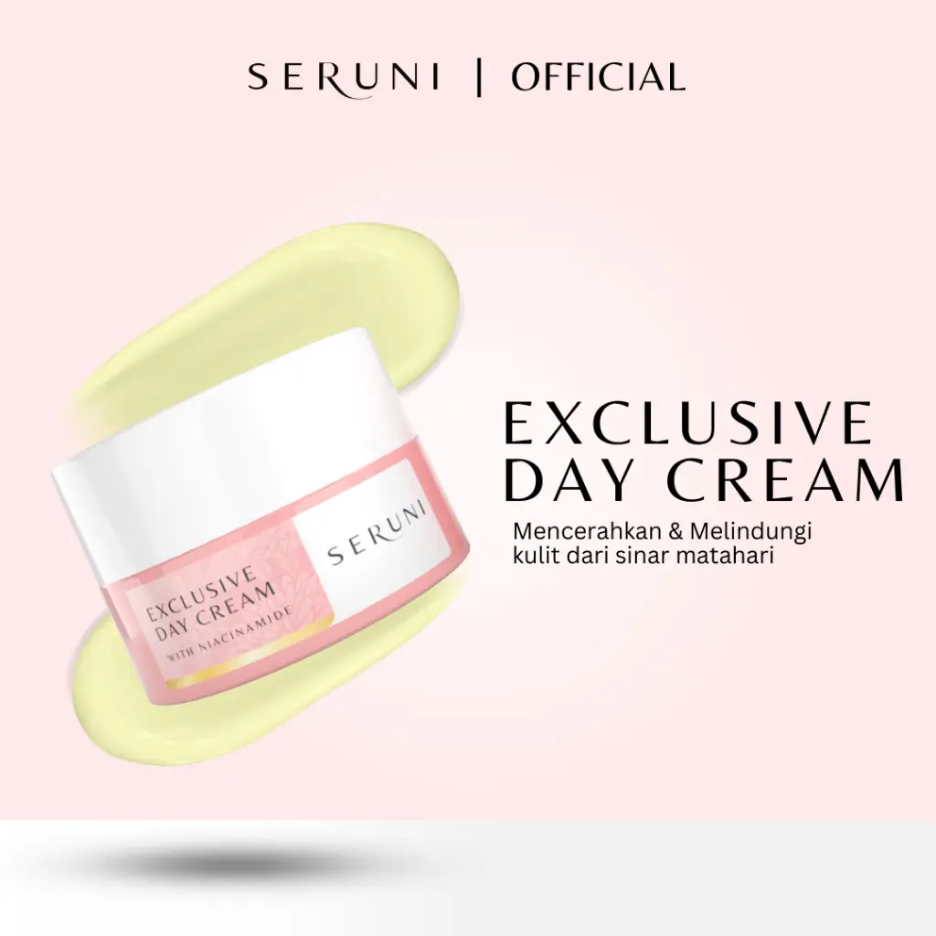 Seruni Exclusive Day Cream  wajah  niacinamide pelembab Mencerahkan