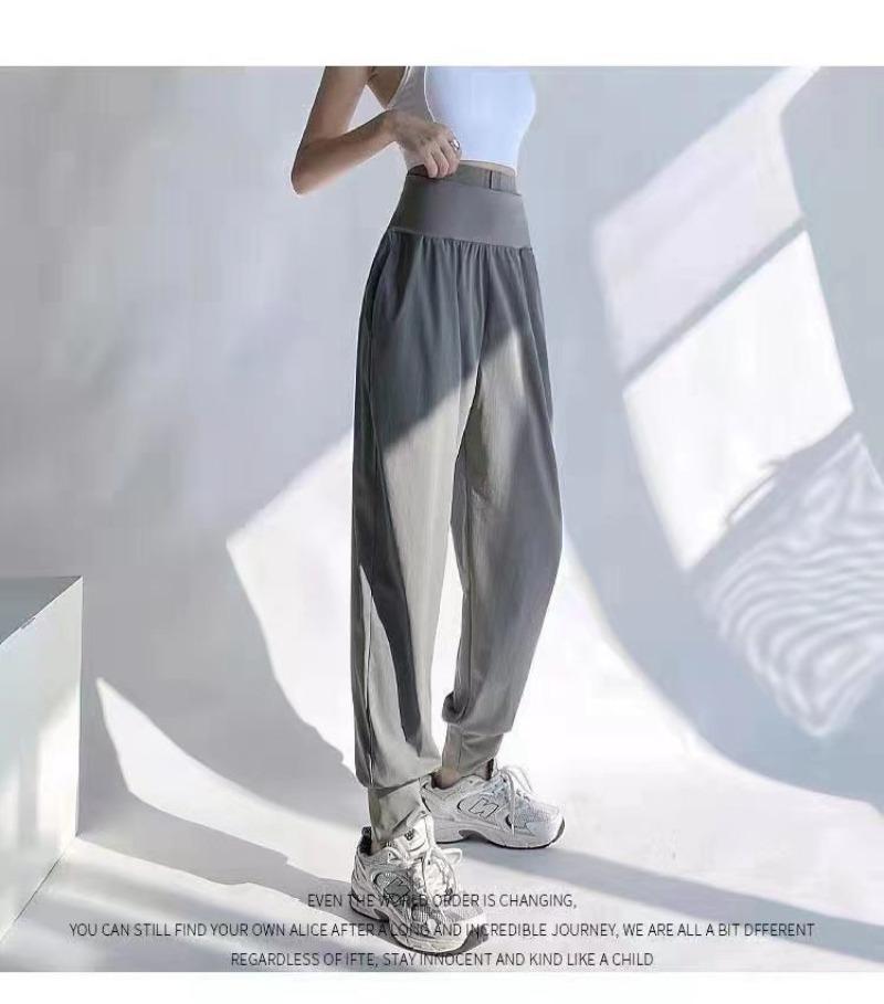 Product Introduction of Fitness girl belly tucked loose sweatpants corseted running outdoor spring summer thin high waist casual yoga trousers 5