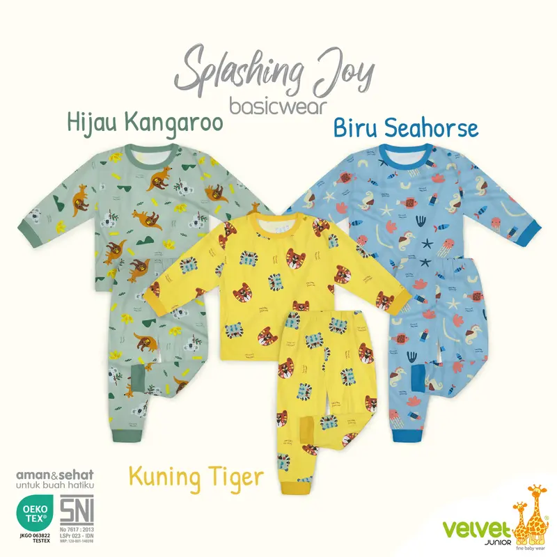 Velvet Junior - Size XL - Stelan Oblong Lengan Panjang Celana Panjang 2