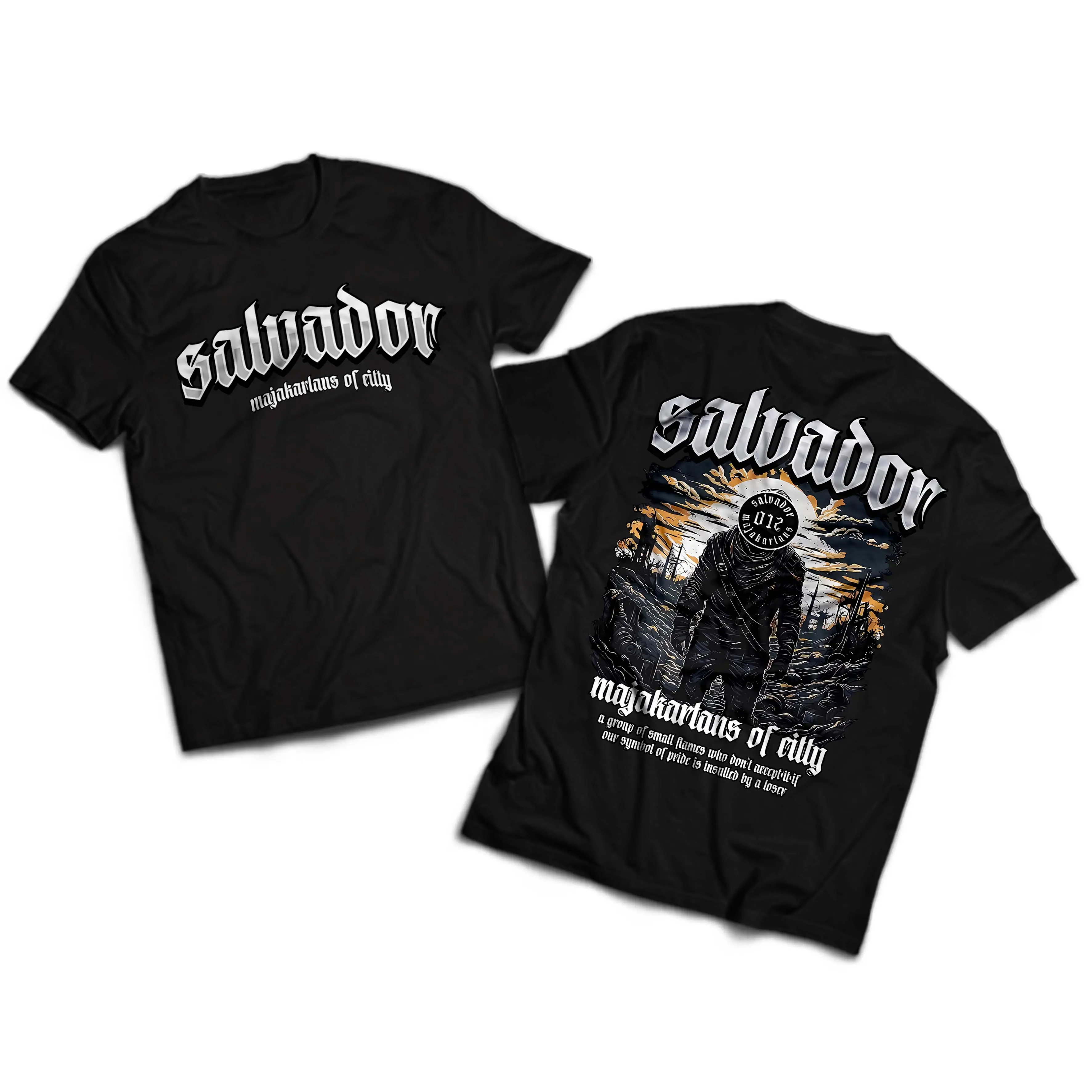 Kaos Salvador Majakartans Of City - Baju Distro Netral Salvador Viral The Gangster