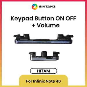 BINTANG KEYPAD BUTTON / TOMBOL ON OFF + VOLUME HITAM For INFINIX NOTE 40