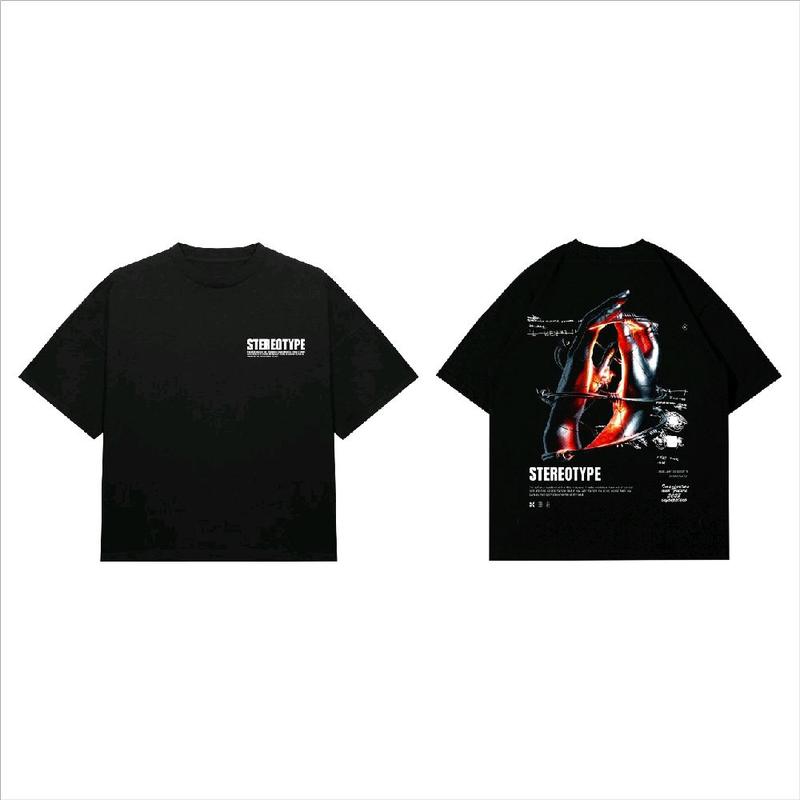 T-shirt BLACK infsupplyco // kaos hitam premium // kaos distro // kaos premium 2