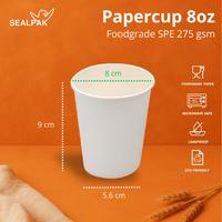 Gambar SEALPAK Paper Cup Kertas Tebal Food Grade | ISI 50 Pcs | 8oz 12oz | Polos - Tanpa Tutup, 12 oz dari SEALPAK Kota Administrasi Jakarta Pusat 2 Tokopedia