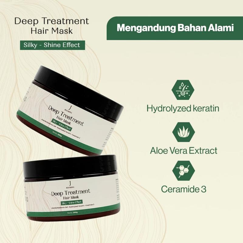Jevarine Deep Treatment Hair Mask - Perawatan Rambut Agar Tetap Sehat , Lembut & Berkilau 1
