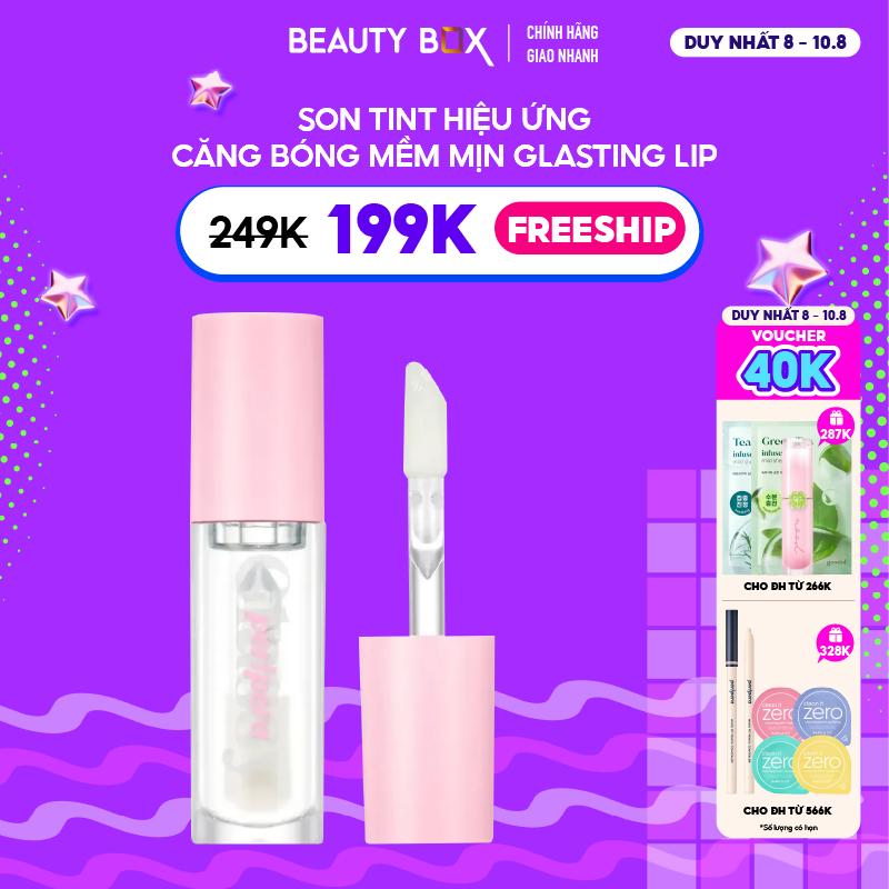 (Mới - Soft Berry) Son Tint Bóng Peripera Ink Glasting Lip Gloss 4.5ml