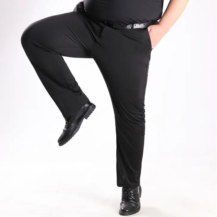 Men's Plus Size Elastic Business Pants  Formal and Casual Wear