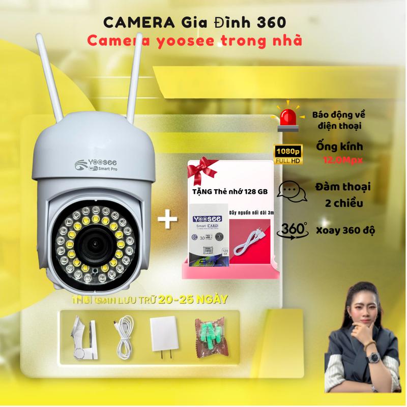 Deal KC Camera Yoosee wifi ngoài trời + thẻ nhớ 128gb, sắc nét