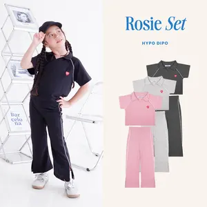 HYPO DIPO - Rosie Girl Set - Setelan Anak Perempuan 1-8 Tahun - One Set Sporty Kerah Celana Panjang