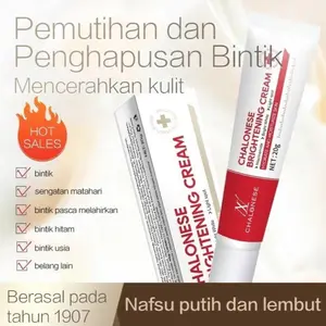 [BPOM ORI] Chalonese Cream Whitening Freckle Krim Penghilang Flek Hitam Bintik Hitam