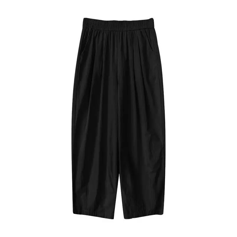 Q368 Quần Baggy Dáng Lửng Đũi Mềm Mát Cạp Chun Lưng Cao Dài 92cm | BigBuy360 - bigbuy360.vn