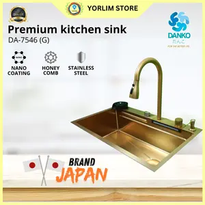 Danko Premium Kitchen Sink / Bak Cuci Piring Gold Series - DA-7546 (G)