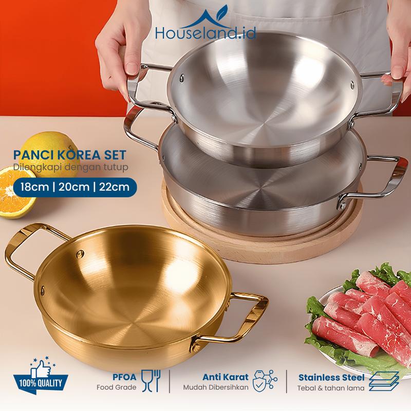 Panci Ramen Ramyun Korea Premium Gold Noodle Soup Pot Stainless - Shop ...
