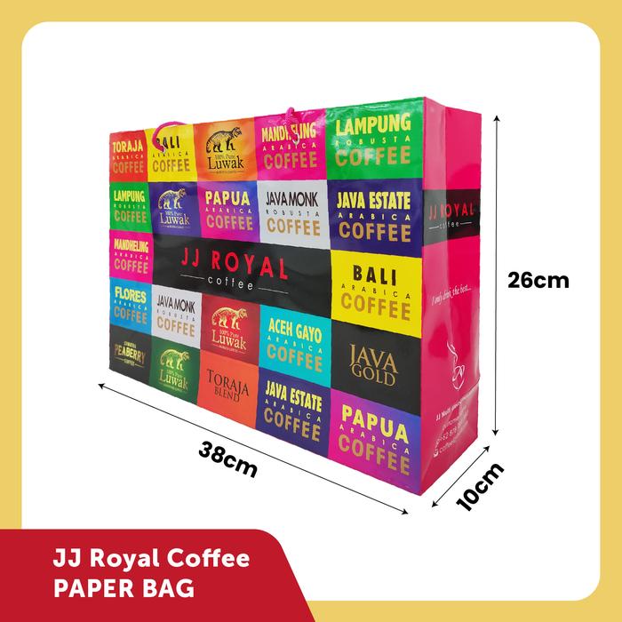 Gambar Paper Bag Small JJ Royal Coffee - Big / Besar dari JJ Royal Coffee ID Kota Administrasi Jakarta Timur 5 Tokopedia
