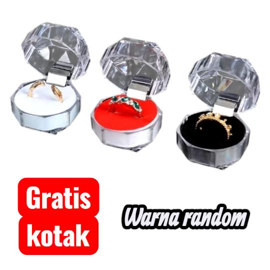 Promo Cincin Couple Silver Elegant Titanium Pria Wanita Anti Karat Anti Luntur Cincin Tunangan Modern Desain Simpel Dan Mewah Free Bok Premium Hadiah Romantis Anniversary Untuk Pasangan - Silver, A size16+Bsize16+Bok