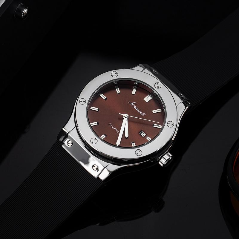 MMASSATI X TOÀN PHÚ N282 Nâu Đồng hồ nam Mmassati chính hãng chống nước khóa bấm thông minh bảo hành 12 tháng