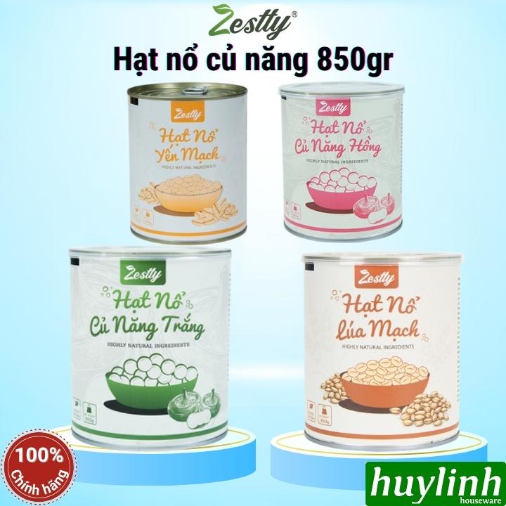 Hạt nổ củ năng (trắng - hồng - lúa mạch - yến mạch) Zestty 850gr - Giòn Dai Làm Topping Trà Sữa, Nguyên Liệu Pha Chế