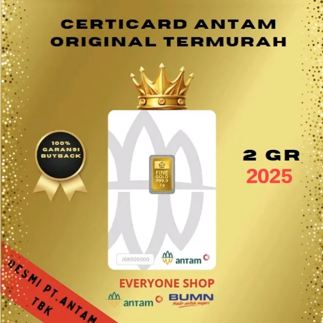 Everyone Shop 2 gram Emas Logam Mulia Antam BUMN TERBARU