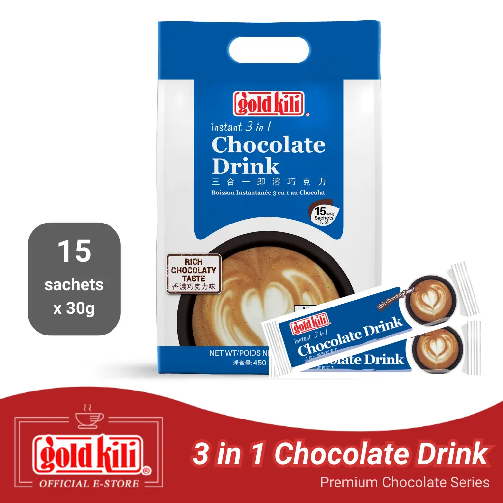 Gold Kili Instant 3-in-1 Chocolate Drink