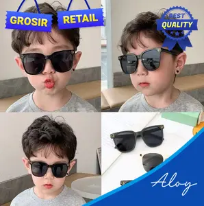 PL-H013A Kacamata Hitam Anak Trendy Style Untuk Wanita Dan Pria Aksesoris Import Fashion