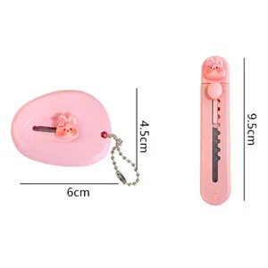 Cute Bunny Utility Knife Mini Portable Paper Box Cutter Open Express Retractable Knife Handbook Paper Cutter Student Stationery