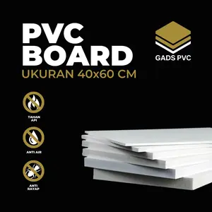 PVC Foam Board 40x60 Putih – Tebal 3mm / 5mm / 6mm / 8mm / 9mm / 10mm – Anti Air & Anti Rayap