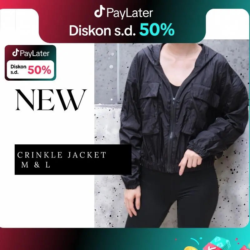 URBAN CHIC Kate Zip Jacket / jacket olahraga wanita Parasut Sport
