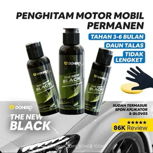 Penghitam Body Motor Mobil Permanen Dohero The New Black Kendaraan Car Paint