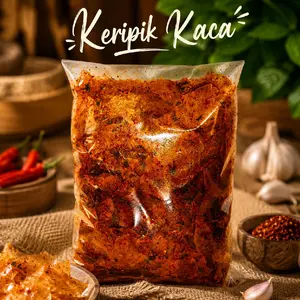Keripik Kaca 500gr Pedas Jeruk Camilan Kripca Rasa Pedas Viral Bumbu Melimpah Aman Dikonsumsi Tapioka Snacks Kaya Nutrisi Makanan Kripik Food