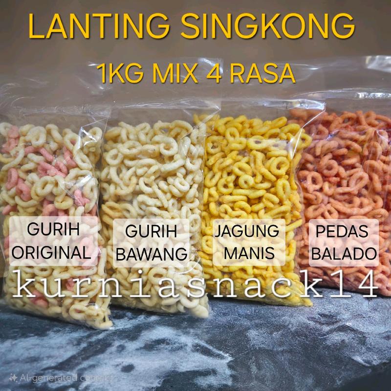 1KG LANTING SINGKONG MIX 4 RASA CAMILAN KHAS KEBUMEN & PURWOREJO 0