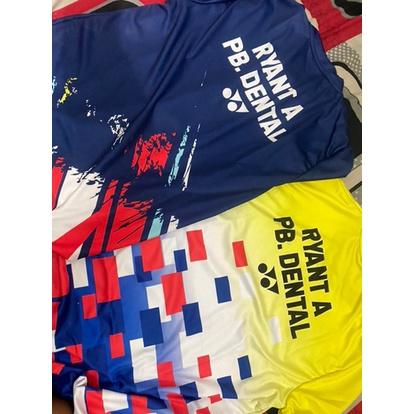 JERSEY KAOS BADMINTON BULUTANGKIS - BISA CUSTOM NAMA DAN LOGO PRIA DAN WANITA FULL PRINTING BIG SELLER 1