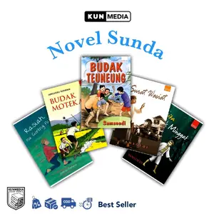 BUKU NOVEL SUNDA BUDAK TEUNEUNG - BUDAK MOTEKAR - RASIAH NU GORENG PATUT - CARITA BUDAK MINGGAT - SURAT WASIAT - SAMSOEDI - KIBLAT 5 BUKU NS Books